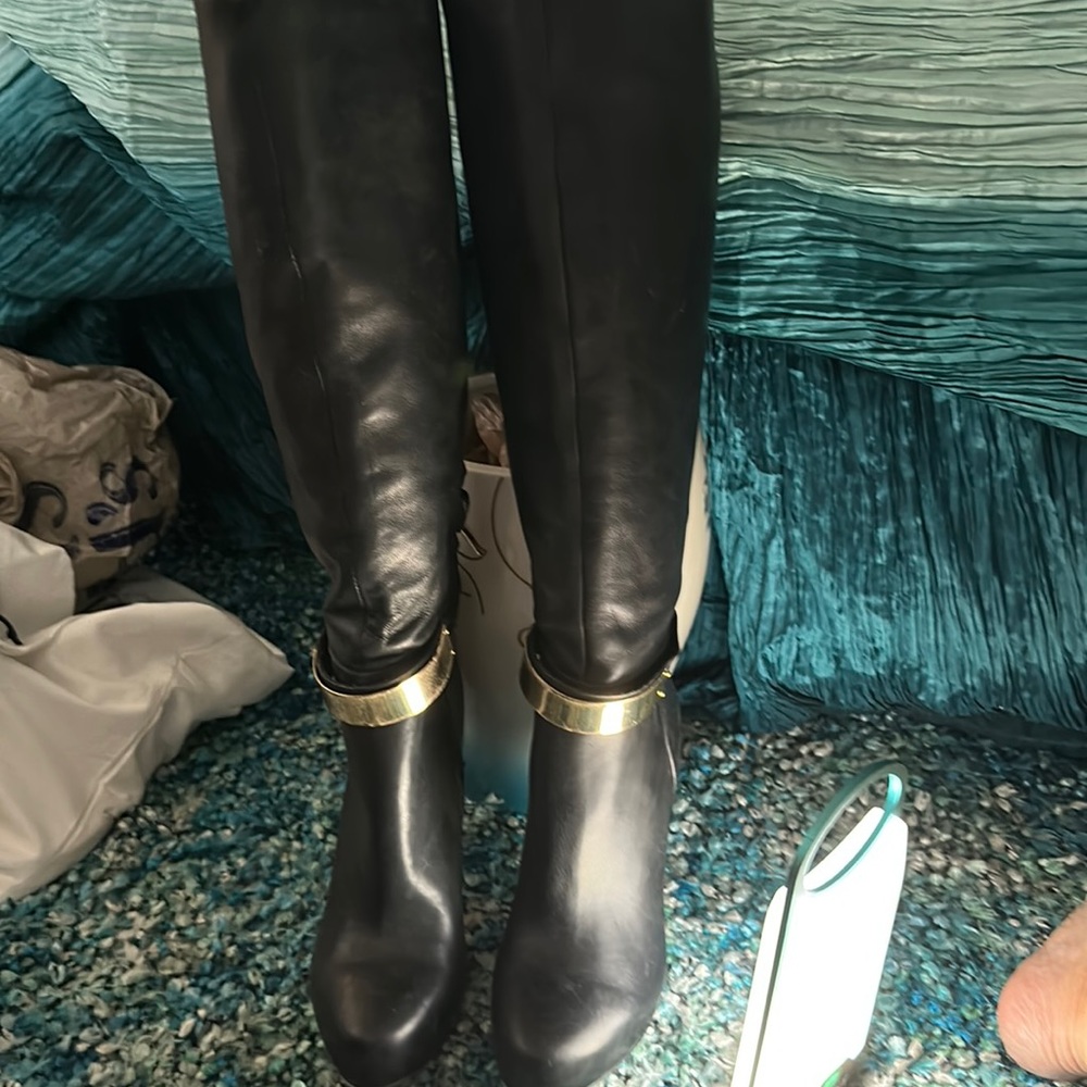 Sam Edelman tall black leather boots